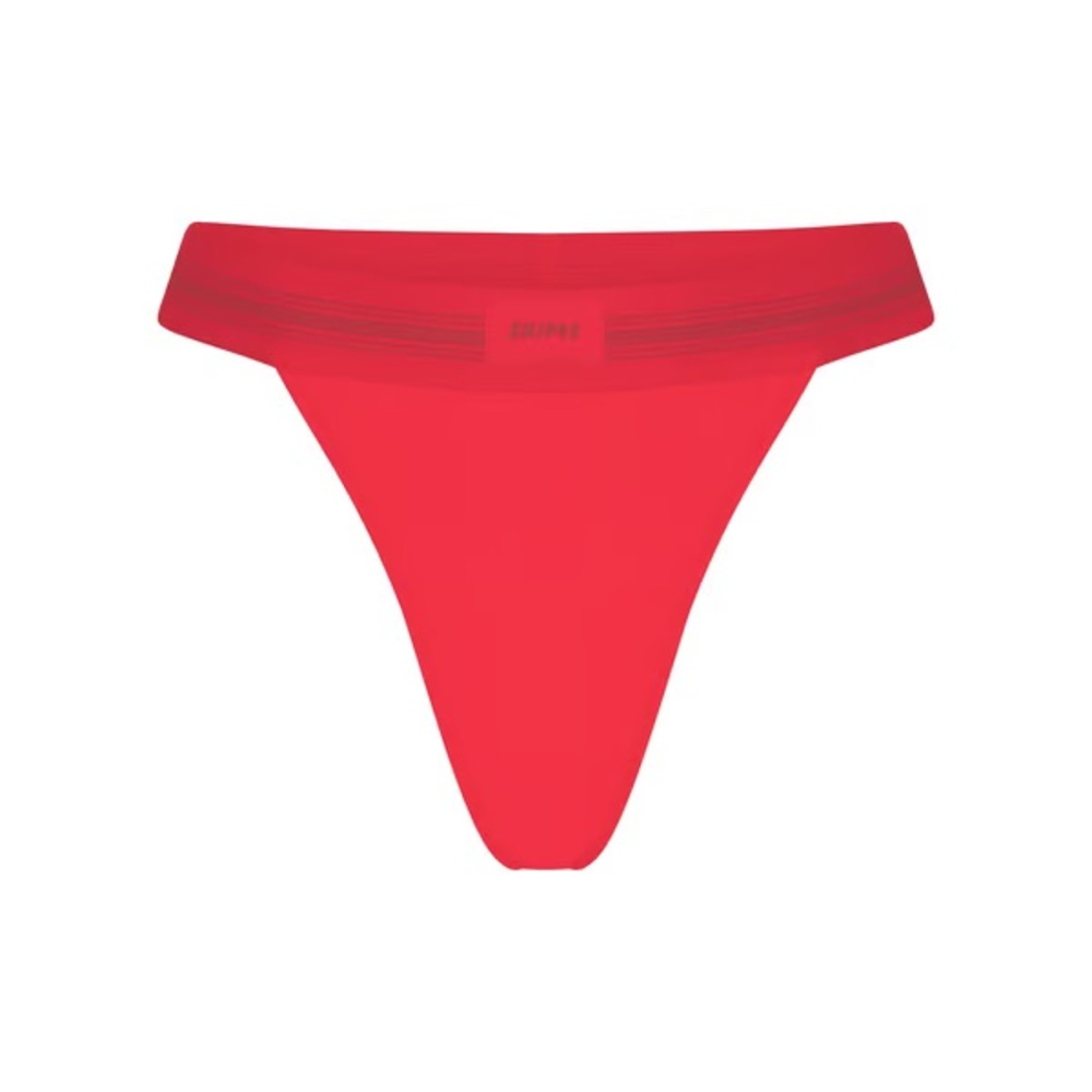 SKIMS Cotton Rib Thong, NWT.